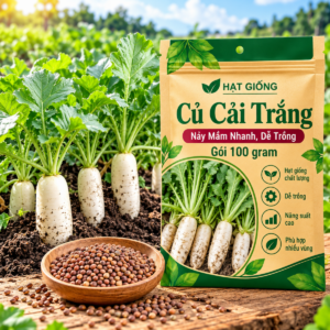 Hạt Giống Củ Cải Trắng Gói 100 gram