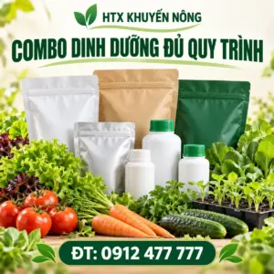 Combo dinh dưỡng rau màu theo đủ quy trình