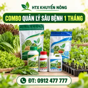 Combo quản lý sâu bệnh rau màu 1 tháng