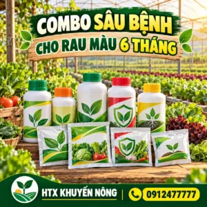 Combo quản lý sâu bệnh rau màu 6 tháng